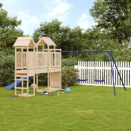 Solid pine wood outdoor playground by vidaXL, Swings and play structures - Ref: Foro24-3155909, Price: 502,97 €, Discount: %