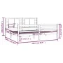 Estructura de cama madera maciza de pino marrón miel 200x200 cm de vidaXL, Camas y somieres - Ref: Foro24-3104306, Precio: 18...