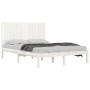 Solid white pine wood bed frame 140x200 cm by vidaXL, Beds and slatted bases - Ref: Foro24-3104414, Price: 149,42 €, Discount: %