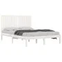 Solid white pine wood bed frame 140x200 cm by vidaXL, Beds and slatted bases - Ref: Foro24-3104414, Price: 147,49 €, Discount: %
