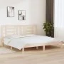 Solid pine wood bed frame 200x200 cm by vidaXL, Beds and slatted bases - Ref: Foro24-3104368, Price: 126,71 €, Discount: %