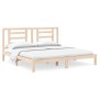 Estructura de cama de madera maciza de pino 200x200 cm de vidaXL, Camas y somieres - Ref: Foro24-3104368, Precio: 128,21 €, D...