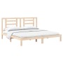 Estructura de cama de madera maciza de pino 200x200 cm de vidaXL, Camas y somieres - Ref: Foro24-3104368, Precio: 128,21 €, D...