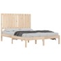 Solid wood bed frame 120x190 cm by vidaXL, Beds and slatted bases - Ref: Foro24-3104383, Price: 119,61 €, Discount: %