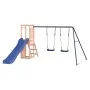 Parque infantil de exterior madera maciza Douglas by vidaXL, Swings and play structures - Ref: Foro24-3155928, Price: 296,87 ...