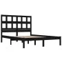 Solid black pine wood bed frame 200x200 cm by vidaXL, Beds and slatted bases - Ref: Foro24-3104502, Price: 159,68 €, Discount: %