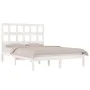 Solid white pine wood bed frame 120x200 cm by vidaXL, Beds and slatted bases - Ref: Foro24-3104474, Price: 114,22 €, Discount: %