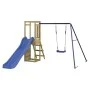 Parque infantil de exterior madera de pino impregnada de vidaXL, Columpios y estructuras de juegos - Ref: Foro24-3155926, Pre...