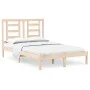 Solid wood bed frame 120x190 cm by vidaXL, Beds and slatted bases - Ref: Foro24-3104318, Price: 108,43 €, Discount: %