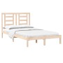 Solid wood bed frame 120x190 cm by vidaXL, Beds and slatted bases - Ref: Foro24-3104318, Price: 114,36 €, Discount: %