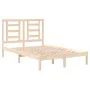 Solid wood bed frame 120x190 cm by vidaXL, Beds and slatted bases - Ref: Foro24-3104318, Price: 108,43 €, Discount: %