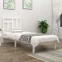 Solid white pine wood bed frame 90x200 cm by vidaXL, Beds and slatted bases - Ref: Foro24-3104529, Price: 92,12 €, Discount: %