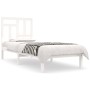 Estructura de cama madera maciza de pino blanco 90x200 cm de vidaXL, Camas y somieres - Ref: Foro24-3104529, Precio: 89,49 €,...