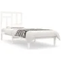 Solid white pine wood bed frame 90x200 cm by vidaXL, Beds and slatted bases - Ref: Foro24-3104529, Price: 92,12 €, Discount: %
