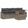 Conjunto de sofá de jardín 5 pcs Gris 100 x 55 x 73 cm
