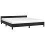 Estructura de cama con cabecero de terciopelo negro 180x200 cm de vidaXL, Camas y somieres - Ref: Foro24-347587, Precio: 130,...
