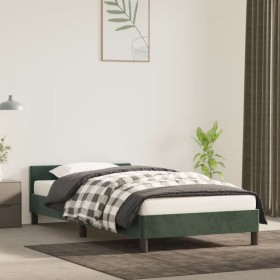 Bettgestell aus dunkelgrünem Samt mit Kopfteil 80x200 cm von vidaXL, Betten und Lattenroste - Ref: Foro24-347540, Preis: 85,9...