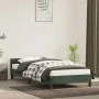 Dark green velvet bed frame with headboard 80x200 cm by vidaXL, Beds and slatted bases - Ref: Foro24-347540, Price: 84,63 €, ...