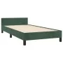 Dark green velvet bed frame with headboard 80x200 cm by vidaXL, Beds and slatted bases - Ref: Foro24-347540, Price: 84,63 €, ...