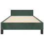 Dark green velvet bed frame with headboard 80x200 cm by vidaXL, Beds and slatted bases - Ref: Foro24-347540, Price: 84,63 €, ...