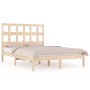 Solid pine wood bed frame 200x200 cm by vidaXL, Beds and slatted bases - Ref: Foro24-3104498, Price: 129,49 €, Discount: %