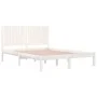 Solid white pine wood bed frame 160x200 cm by vidaXL, Beds and slatted bases - Ref: Foro24-3104424, Price: 156,68 €, Discount: %