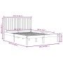 Estructura de cama de madera maciza de pino blanco 160x200 cm de vidaXL, Camas y somieres - Ref: Foro24-3104424, Precio: 160,...
