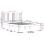 Solid white pine wood bed frame 160x200 cm by vidaXL, Beds and slatted bases - Ref: Foro24-3104424, Price: 156,68 €, Discount: %