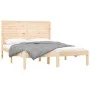 Solid pine wood bed frame 120x200 cm by vidaXL, Beds and slatted bases - Ref: Foro24-3104603, Price: 126,31 €, Discount: %