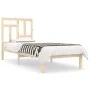 Solid pine wood bed frame 90x200 cm by vidaXL, Beds and slatted bases - Ref: Foro24-3104528, Price: 79,65 €, Discount: %