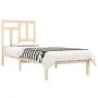 Solid pine wood bed frame 90x200 cm by vidaXL, Beds and slatted bases - Ref: Foro24-3104528, Price: 79,65 €, Discount: %
