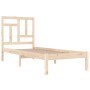 Solid pine wood bed frame 90x200 cm by vidaXL, Beds and slatted bases - Ref: Foro24-3104528, Price: 82,96 €, Discount: %
