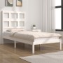 Estructura de cama madera maciza de pino blanco 90x200 cm de vidaXL, Camas y somieres - Ref: Foro24-3104464, Precio: 91,09 €,...