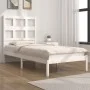 Massives Bettgestell aus weißem Kiefernholz, 90 x 200 cm von vidaXL, Betten und Lattenroste - Ref: Foro24-3104464, Preis: 93,...