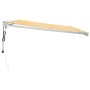 Retractable aluminum and yellow and white fabric awning 4.5x3 m by vidaXL, Awnings - Ref: Foro24-3154584, Price: 809,87 €, Di...