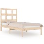 Solid pine wood bed frame 90x200 cm by vidaXL, Beds and slatted bases - Ref: Foro24-3104463, Price: 82,10 €, Discount: %