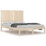 Solid pine wood bed frame 120x200 cm by vidaXL, Beds and slatted bases - Ref: Foro24-3104408, Price: 112,82 €, Discount: %