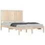 Solid pine wood bed frame 120x200 cm by vidaXL, Beds and slatted bases - Ref: Foro24-3104408, Price: 112,82 €, Discount: %