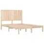 Solid pine wood bed frame 120x200 cm by vidaXL, Beds and slatted bases - Ref: Foro24-3104408, Price: 112,82 €, Discount: %