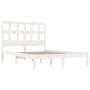 Weißer Massivholzbettrahmen Super King 180x200 cm von vidaXL, Betten und Lattenroste - Ref: Foro24-3104494, Preis: 141,90 €, ...