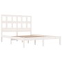 Weißer Massivholzbettrahmen Super King 180x200 cm von vidaXL, Betten und Lattenroste - Ref: Foro24-3104494, Preis: 145,99 €, ...