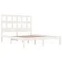 Solid white pine wood bed frame 140x190 cm by vidaXL, Beds and slatted bases - Ref: Foro24-3104459, Price: 123,76 €, Discount: %