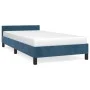 Dark blue velvet bed frame with headboard 90x200 cm by vidaXL, Beds and slatted bases - Ref: Foro24-347553, Price: 101,04 €, ...