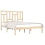 Solid pine wood bed frame 120x200 cm by vidaXL, Beds and slatted bases - Ref: Foro24-3104538, Price: 108,23 €, Discount: %