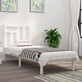 Estructura de cama madera maciza de pino blanco 10