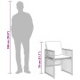 Set comedor de jardín 9 pzas con cojines ratán sintético beige