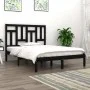 Solid black pine wood bed frame 200x200 cm by vidaXL, Beds and slatted bases - Ref: Foro24-3104567, Price: 155,28 €, Discount: %