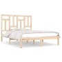 Solid pine wood bed frame 200x200 cm by vidaXL, Beds and slatted bases - Ref: Foro24-3104563, Price: 125,59 €, Discount: %
