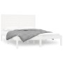 Weißer Massivholzbettrahmen 120x200 cm von vidaXL, Betten und Lattenroste - Ref: Foro24-3104604, Preis: 143,13 €, Rabatt: %