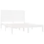 Weißer Massivholzbettrahmen 120x200 cm von vidaXL, Betten und Lattenroste - Ref: Foro24-3104604, Preis: 138,09 €, Rabatt: %